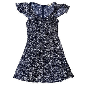 Altar'd State Navy Blue Polka Dot Dress Womens Size S